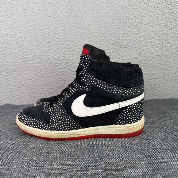 Nike Shoes - Nike Dunk Sky High Womens 10 Black Polka Dot Hidden Wedge Sneakers 705148-001